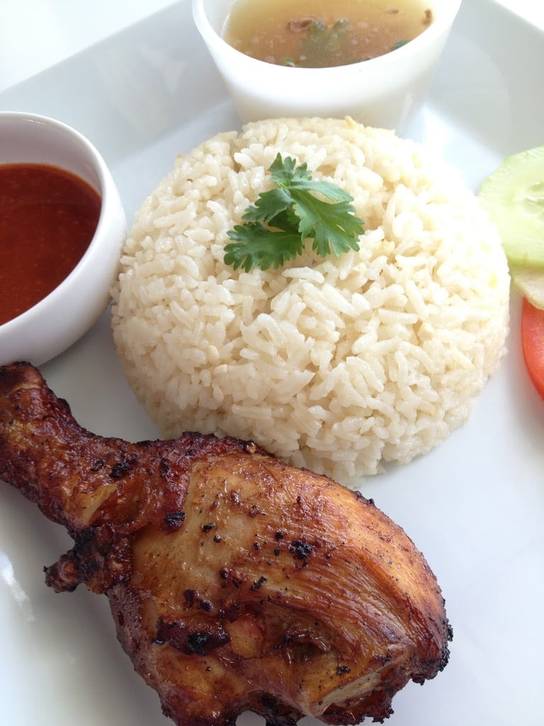 Malay Fried Chicken Rice (Nasi Ayam Goreng Kampung)