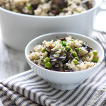Cheat the time over the stove with this slow cooker mushroom risotto. Creamy, rich and easy!