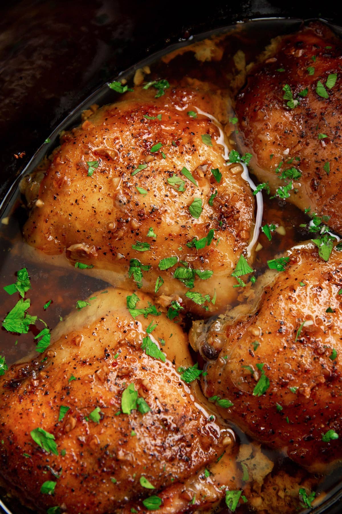 Slow Cooker Brown Sugar Garlic Chicken